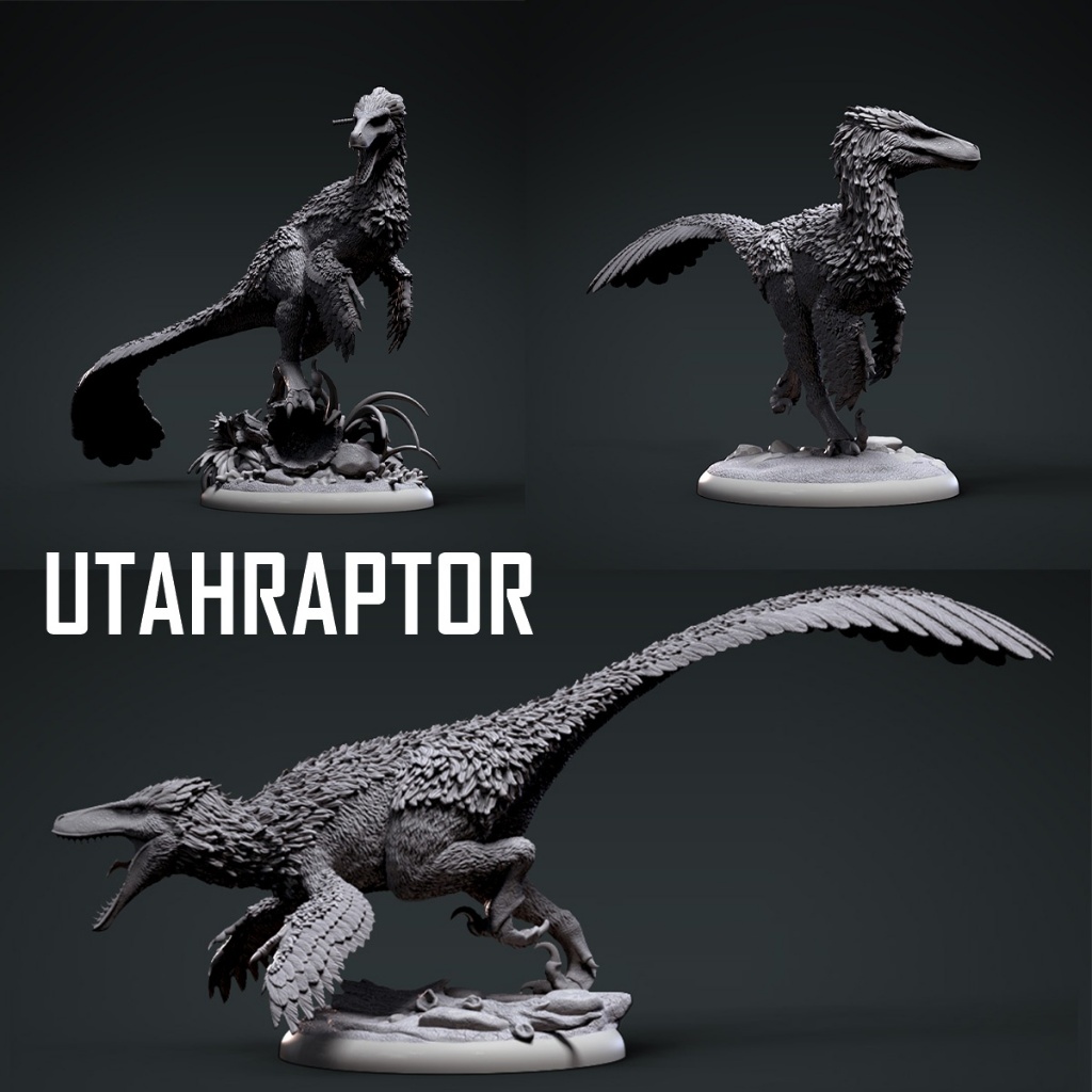 Utahraptor_Primitive War  ( โมเดลไม่ทำสี ) ( โปรดอ่านรายละเอียดเพิ่มเติมก่อนสั่งครับ )