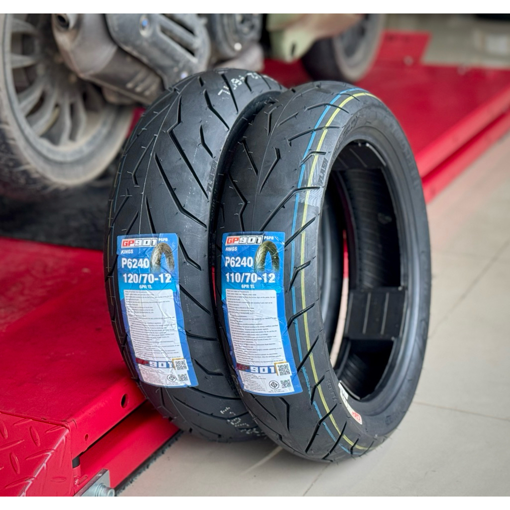 ยาง Helios GP901 สำหรับรถ VESPA ทุกรุ่น ขอบ 10 11 12 เนื้อยางเหนียว ยึดเกาะถนนดีเยี่ยม