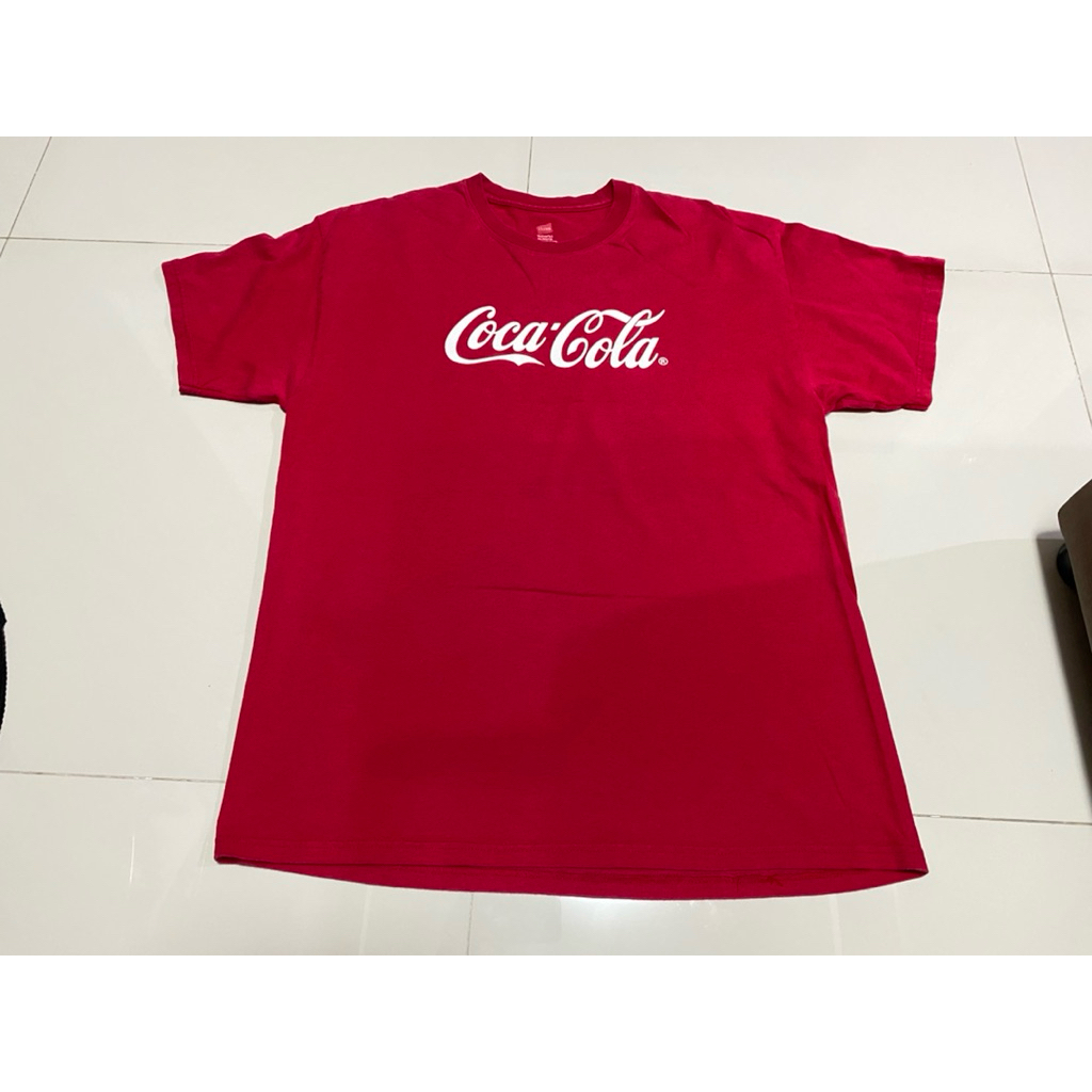 เสื้อมือสอง Coca-Cola  ป้าย Hanes ปั้มคอ XL อก22 ยาว31 นิ้ว ราคา 380฿