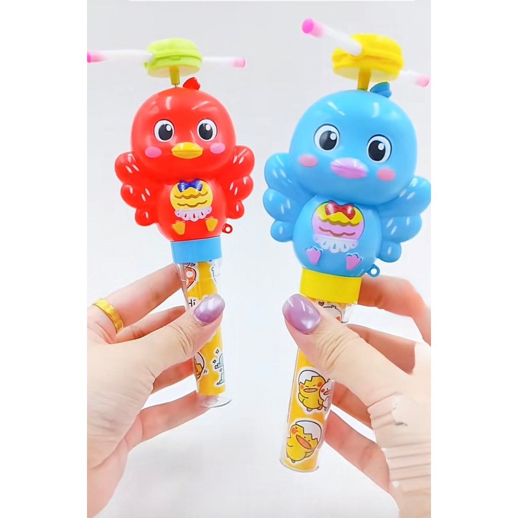 นกน้อยหมุนหมุนมีไฟ ของเล่นเด็ก งานชนห้าง พร้อมส่ง