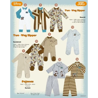 (ส่งด่วน) BabyLovett ชุดนอนเด็ก รุ่น เปิดเท้า Chip & Dale