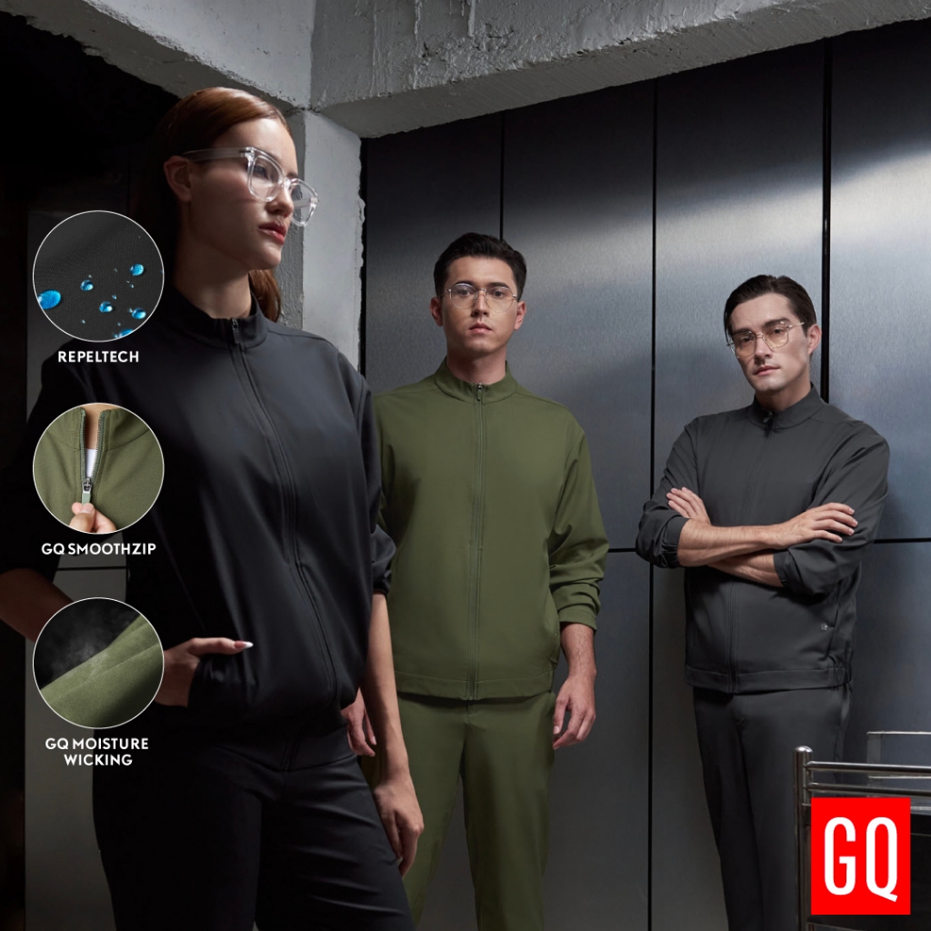 [ไม่ปักชื่อ] GQ Pro MED Premium Scrub Jacket - เสื้อแจ็คเก็ตสครับผ้าสะท้อนน้ำ ลดคราบเหงื่อ มีซิปเก็บ