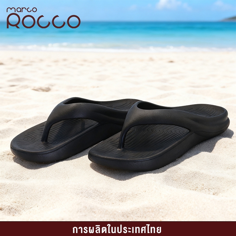 Marco Rocco รองเท้าหูหนีบผู้ชาย EVA พื้นนุ่ม กันลื่น แห้งเร็ว น้ำหนักเบา รองเท้าแตะแบบคีบ MR8003M