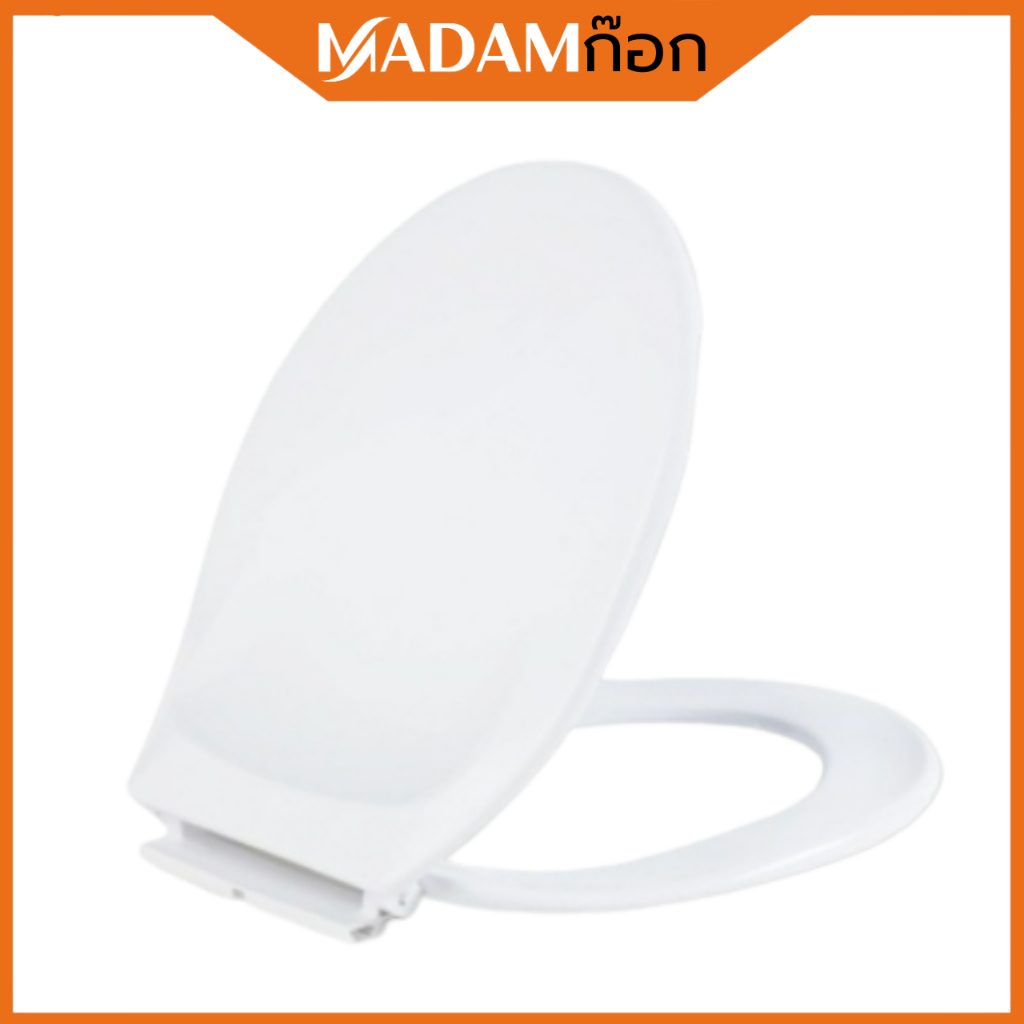 ถูกที่สุด ฝาชักโครก แบบทรงกลม​ และ ทรงรี สีขาว ทนทาน ติดตั้งง่าย ฝารองนั่ง ฝารองนั่งชักโครก อุปกรณ์ครบ