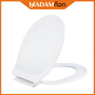 🔥ถูกที่สุด🔥ฝาชักโครก แบบทรงกลม​ และ ทรงรี สีขาว ทนทาน ติดตั้…