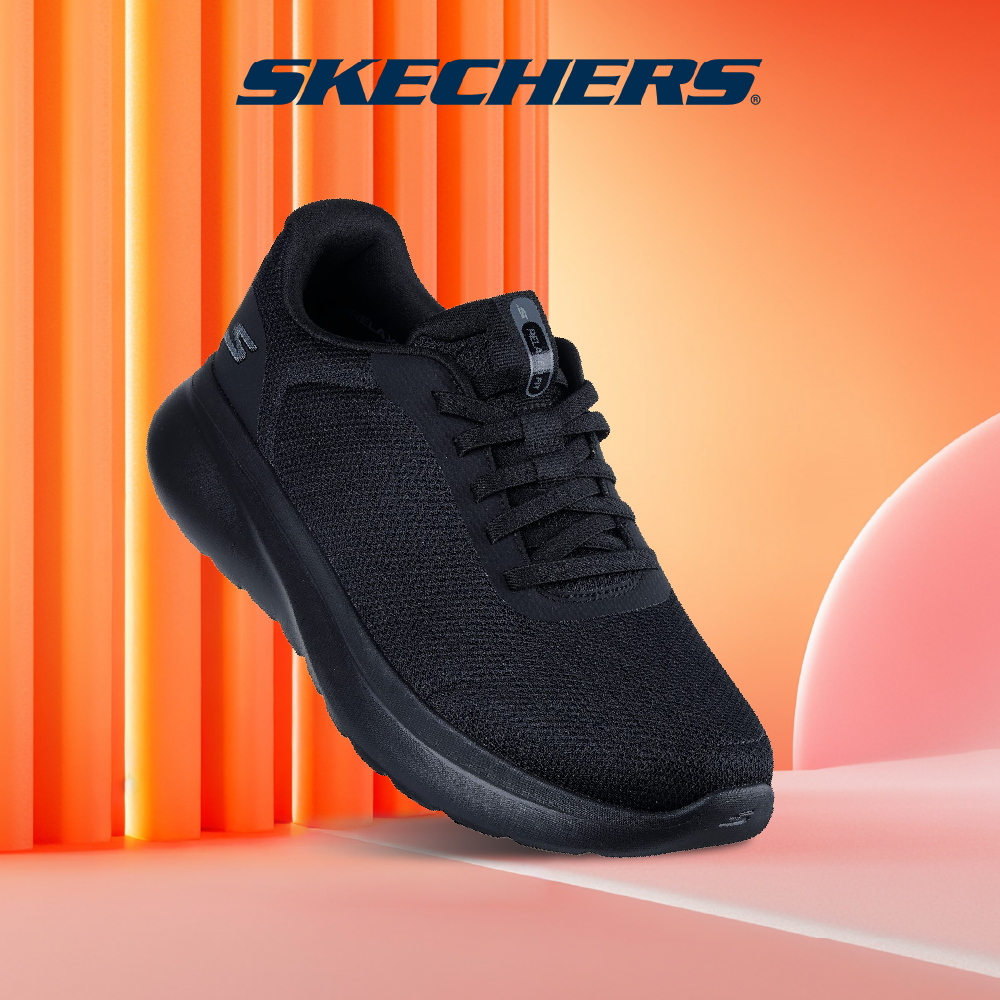 Skechers สเก็ตเชอร์ส รองเท้าผู้ชาย Men GOwalk Arch Fit N-Joy Shoes - 217078-BBK (latest)