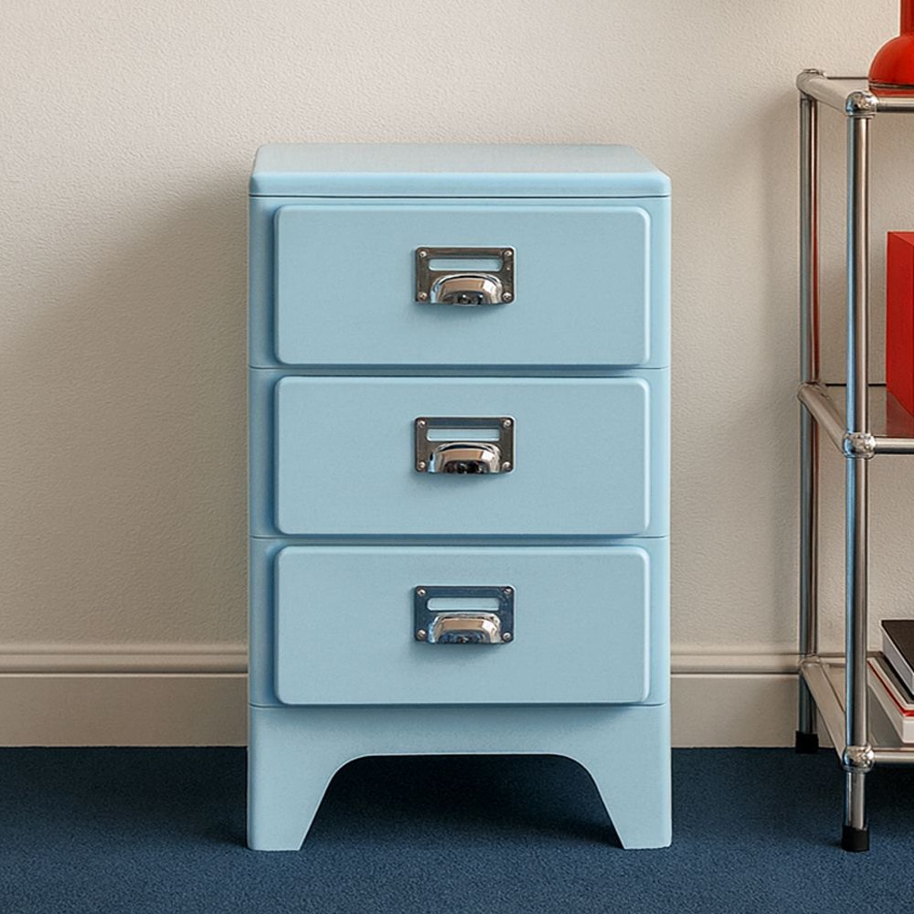 Pete Mid-Century Vintage Cabinet Drawer Chest Storage Unit 2-Tier 3-Tier 4-Tier 5-Tier 9 Colors