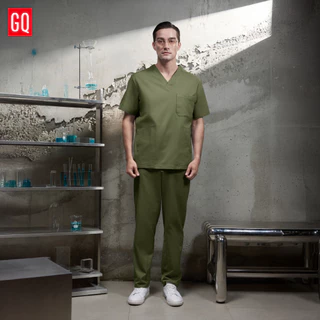 GQ Pro MED Men Pants Scrub Premium Collection - กางเกงสครับผู้ชาย ผ้าสะท้อนน้ำ ใส่สบาย ยับยาก ไม่อึดอัด สีใหม่