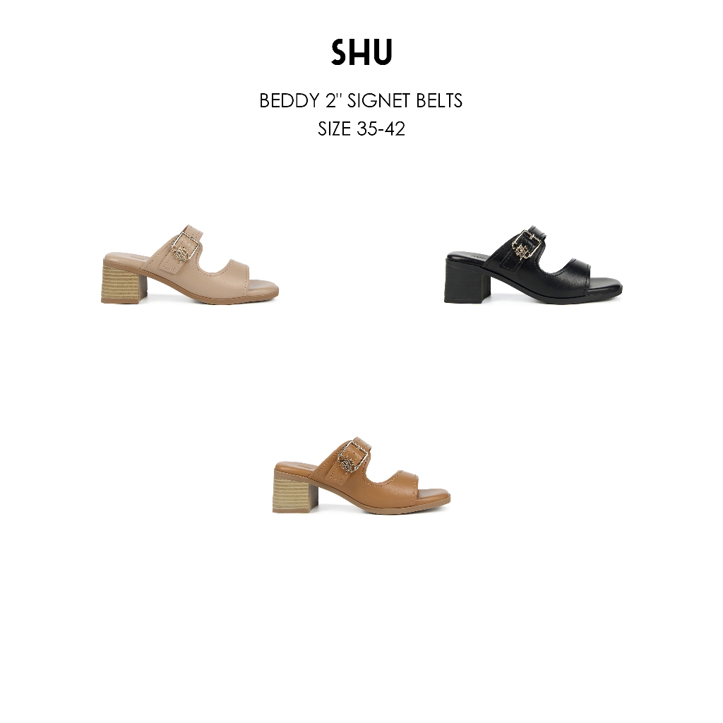 SHU BEDDY 2" SIGNET BELTS รองเท้าส้นสูง