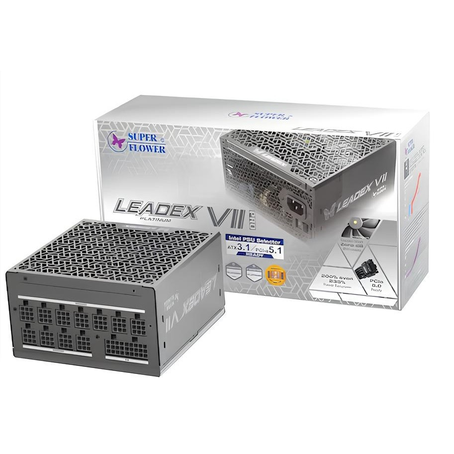 SUPER FLOWER LEADEX VII Platinum PRO 1000W ATX 3.1 BLACK POWER SUPPLY 10 Year Warranty (SF-1000F14XP