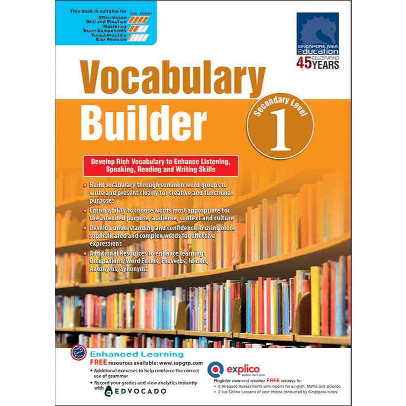 GSAP_แบบฝึกคำศัพ์อังกฤษมัธยมศึกษาปีที่ 1 Vocabulary Builder Secondary Level 1
