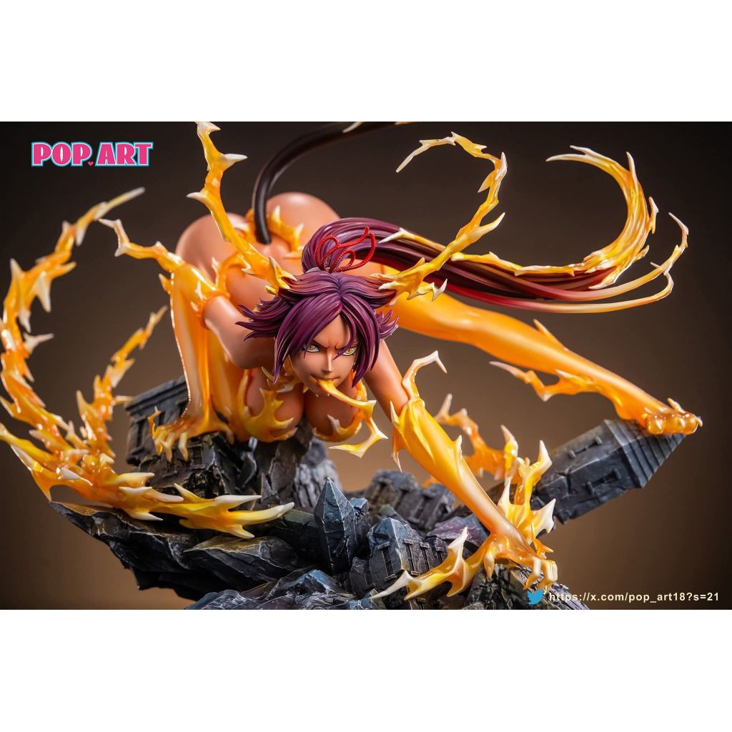 POP.ART Studio - " Bleach " Shihouin Yoruichi 1/6 scale Resin Statue [ Genuine Authentic Limited Edi