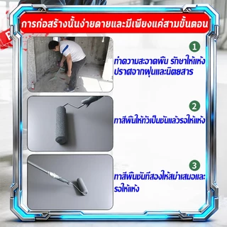 1ถัง=81㎡ สีอีพ็อกซี่ สีทาพื้นปูน สีทาพื้น กันน้ําได้ กันลื่น กันฝนและกันน้ํา สีอีพ็อกซี่ทาพื้น สีอีพ็อกซี่ ความชื้นและกั