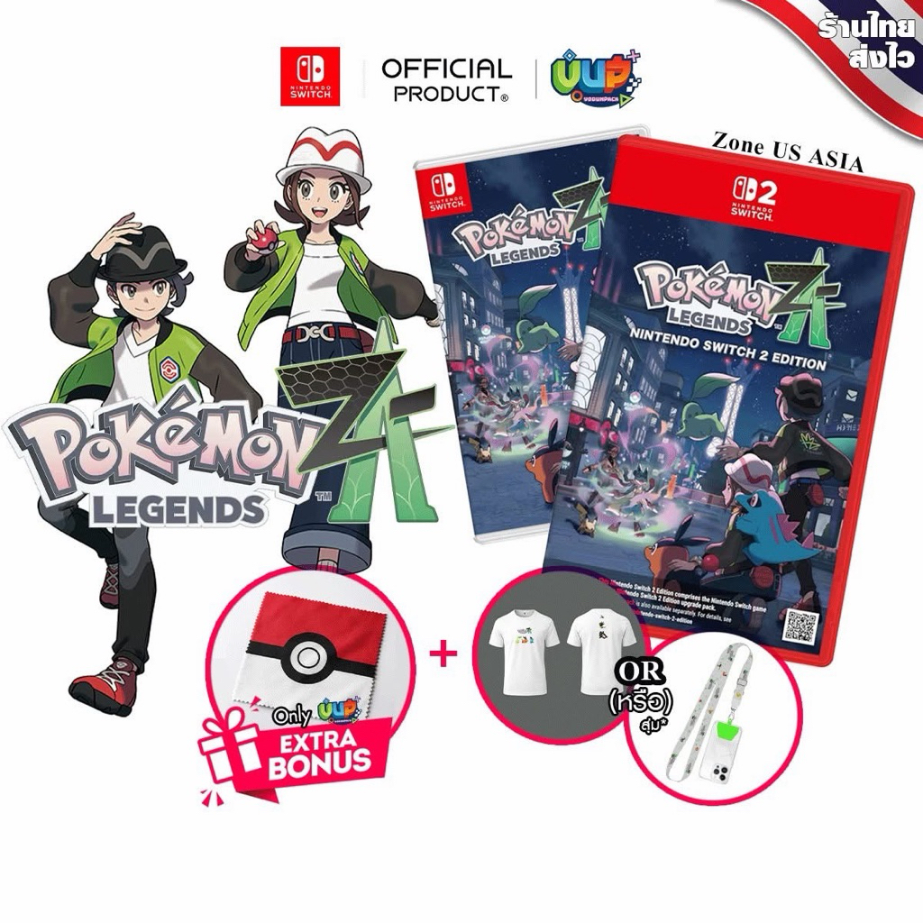 [พร้อมส่ง] NSW 2 / 1 : Pokémon Legends Z-A Nintendo Switch 2 R1 ASIA ENG Pokemon โปเกม่อน