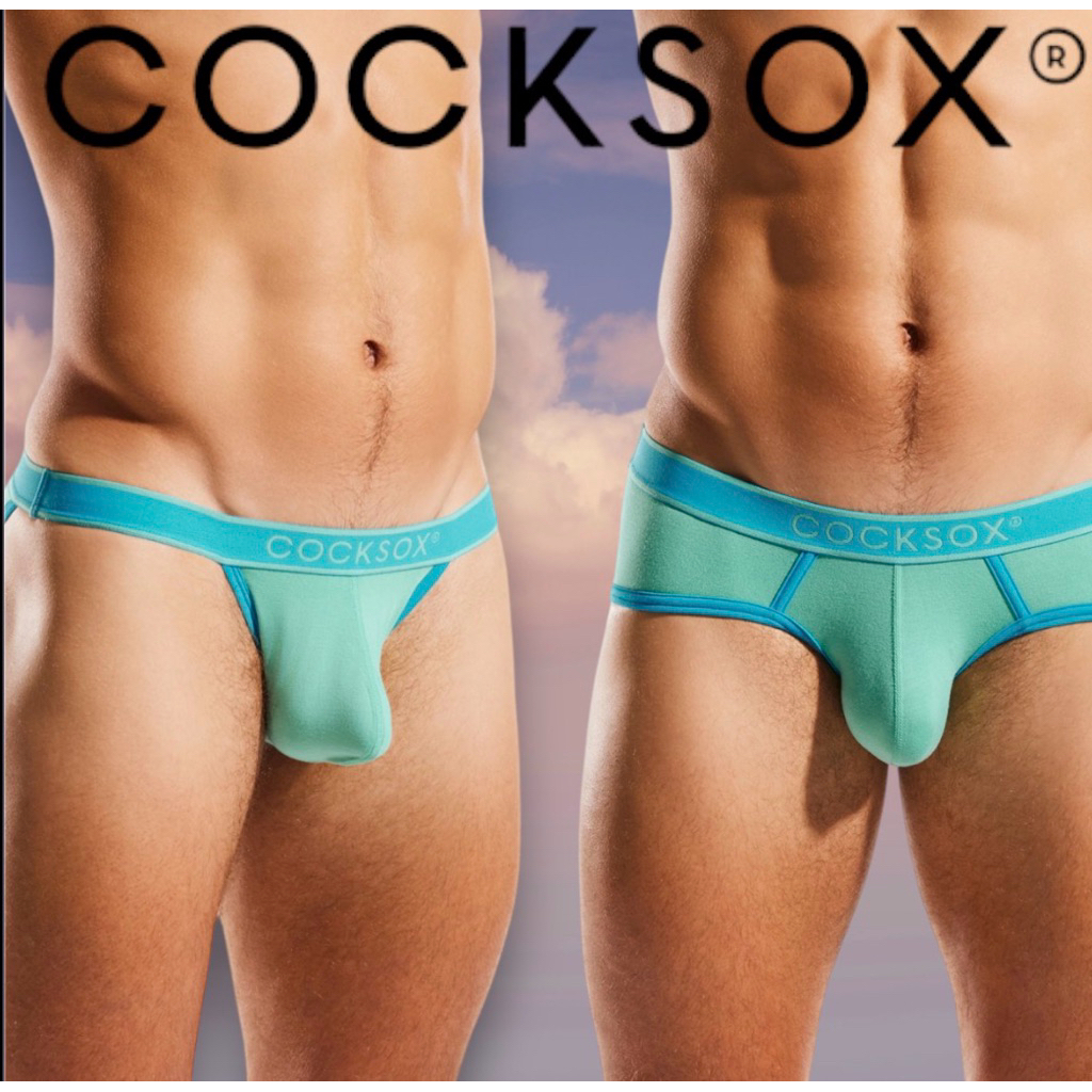 กางเกงในชาย Cocksox sport Brief and Tanga สีเขีย Fern size M,XL