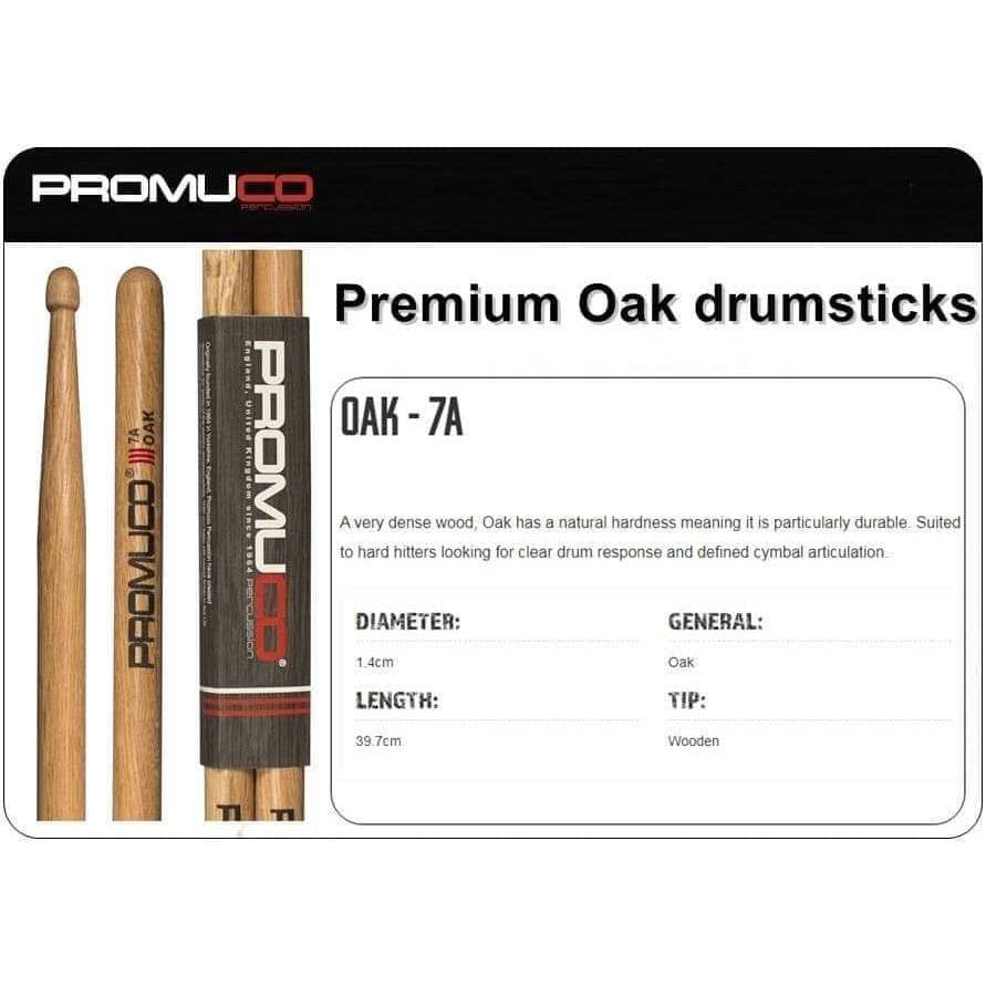 ไม้กลอง PROMUCO ไม้กลองคุณภาพมีให้เลือก 4 ขนาด ไม้ 2 ชนิด Maple และ Oak ราคา ถูกที่สุด ดีลบีเคเค แกลเลอรีภาพที่ 9