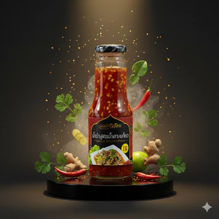 น้ำยำสูตรน้ำตาลเตี่ยว เจ น้ำยำเจ ตรา แม่ศรีเรือน x Mercy Vegan ขนาด 250 กรัม