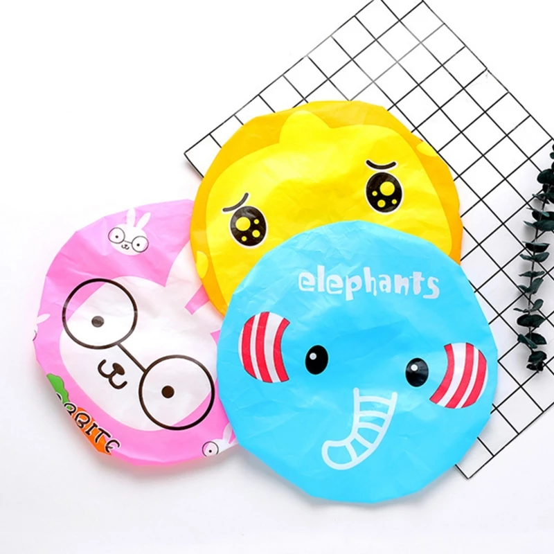 หมวกคลุมผมอาบน้ํา มีให้เลือก ลาย กันน้ำ การ์ตูน น่ารัก มีให้เลือก shower cap