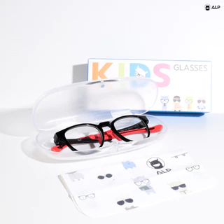ALP แว่นกรองแสงสีฟ้าจากหน้าจอ แว่นเด็ก กรอบ TR90 พับ นั่งทับ งอได้ ไม่แตก รุ่น ALP-BB0051