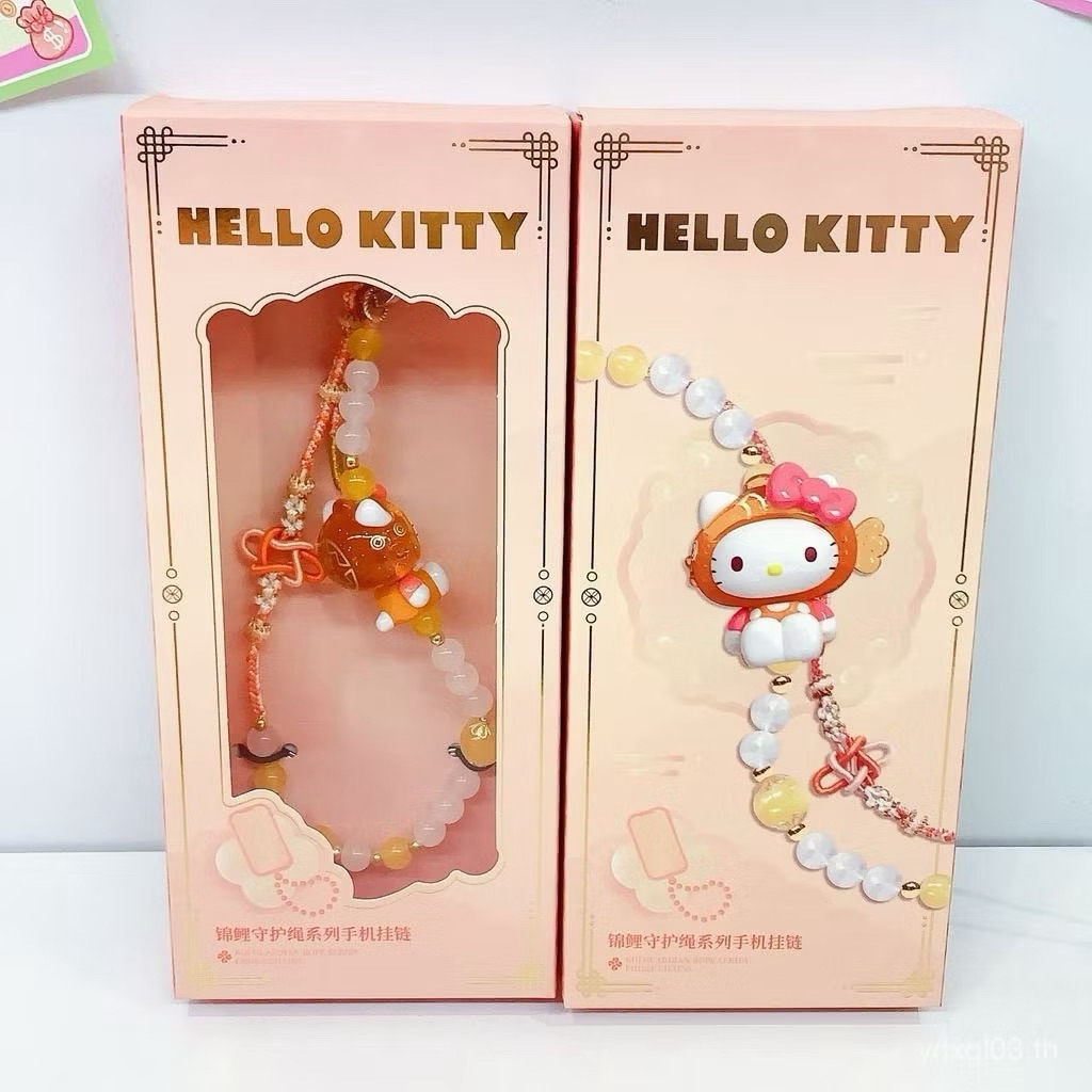 💗พร้อมส่ง/ระบุตัว Moetch Sanrio Phone Chains กล่องส้ม สายคล้องโทรศัพท์+พวงกุญแจ💗