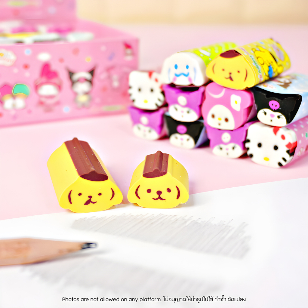 ยางลบซานริโอ้ Sanrio No.8512 ลายการ์ตูนน่ารัก เนื้อนุ่ม ยืดหยุ่น ลบสะอาด เศษน้อย ตัดแบ่งใช้ได้ - รูปที่ 2