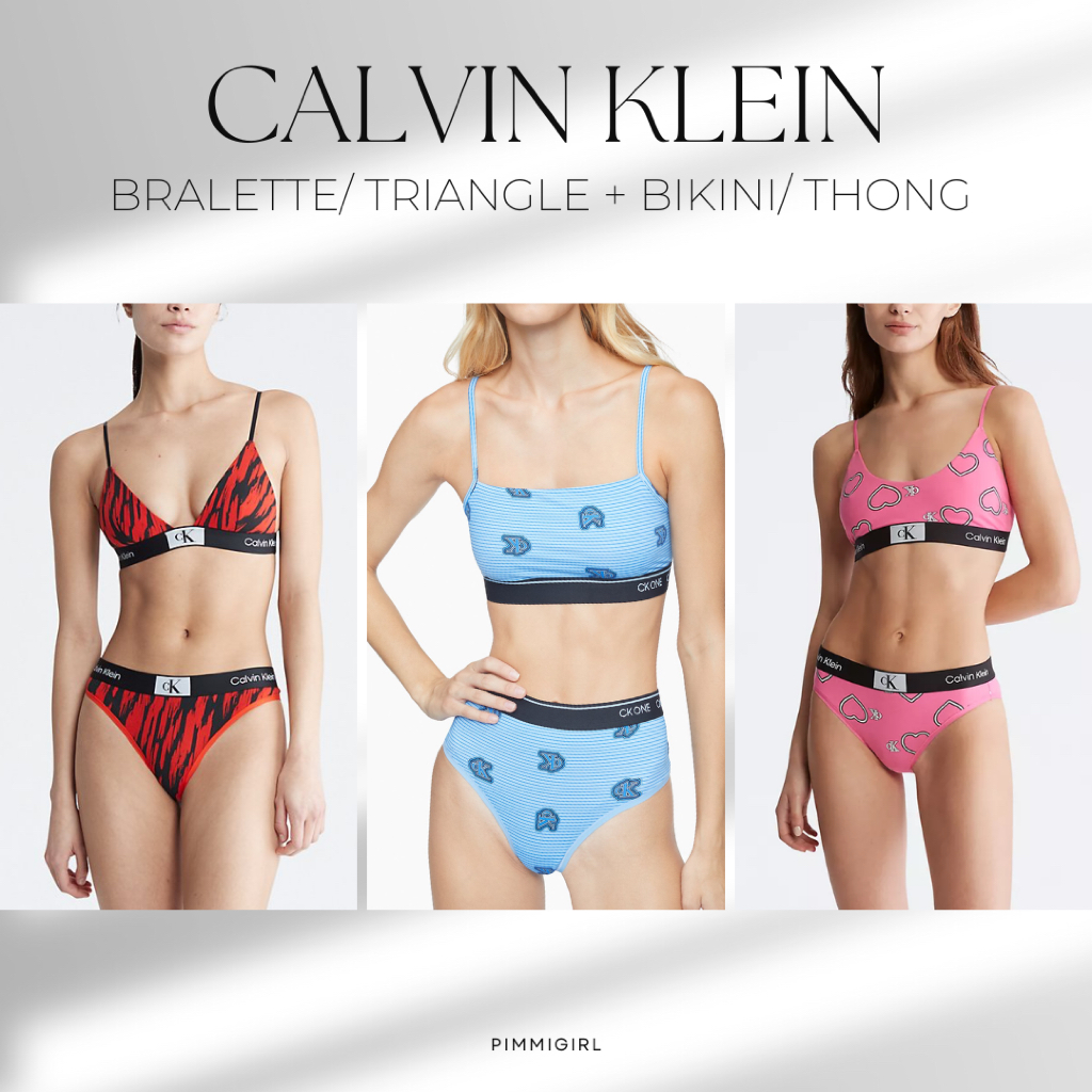 พร้อมส่ง Calvin klein Set (Bra+Bikini, Bra+Thong) ขายยกเซ็ต ชุดชั้นใน ของแท้ USA 🇺🇸