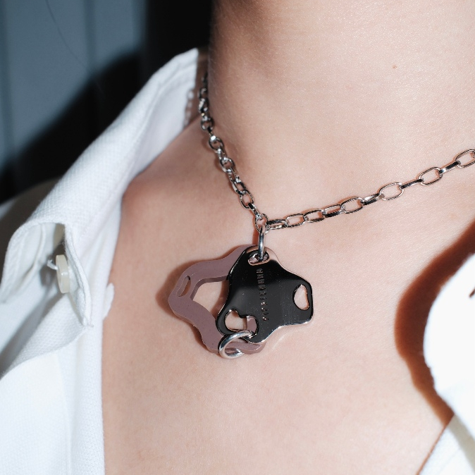 PIPATCHARA Aqua Necklace Silver (Brown)