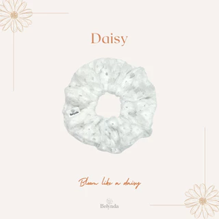 Belynda ♥ Scrunchies ♥ Daisy - Formal Tone ยางรัดผม ผ้าปักลายดอกเดซี่
