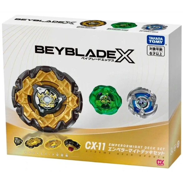 ของแท้!! BEYBLADE X : CX-11 Emperor Might Deck Set เบเบลด