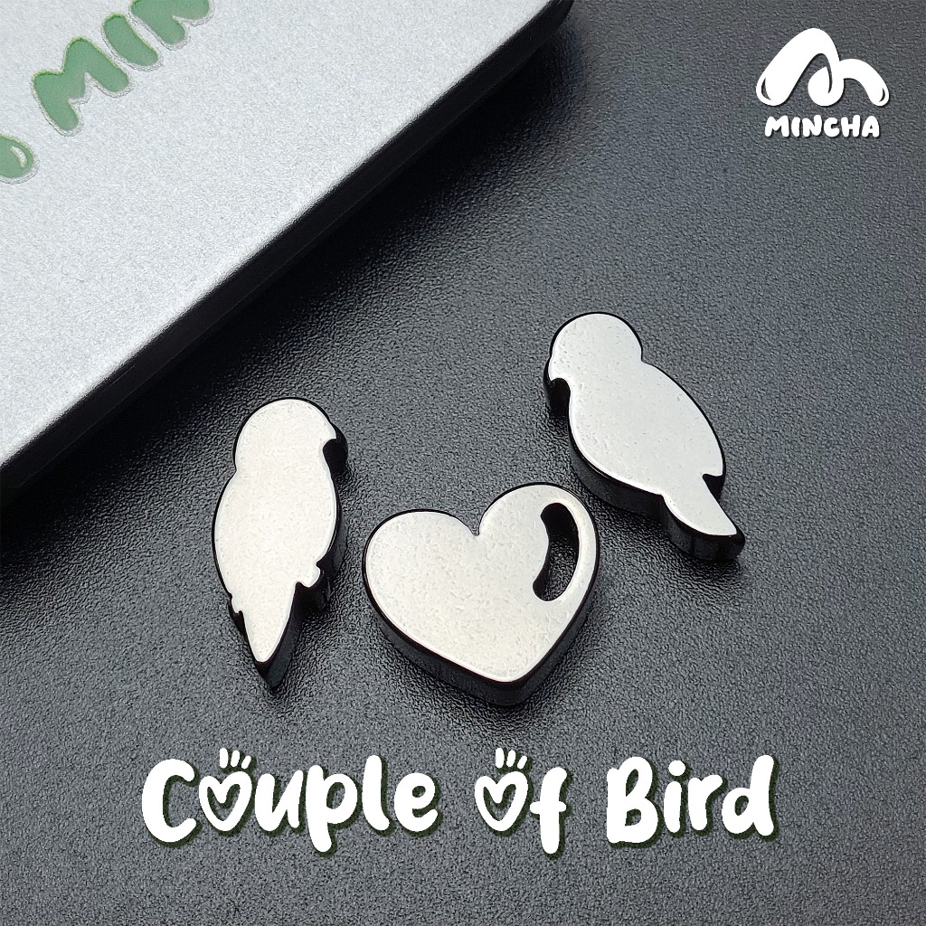 Mincha Couple of Bird ลูกร่อนผงมัทฉะ ลูกสแตนเลสร่อนชา พร้อมกล่องเก็บ วัสดุสแตนเลส 304  Food Grade