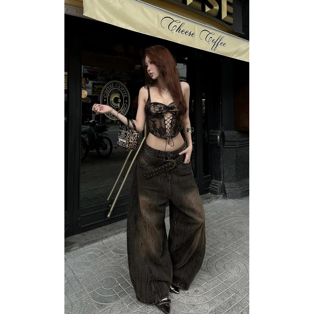 Pre-order (14-20days) แบรนด์เวียดนาม 🇻🇳 Haven Studio-Loose Fit Denim Pants💙🤎