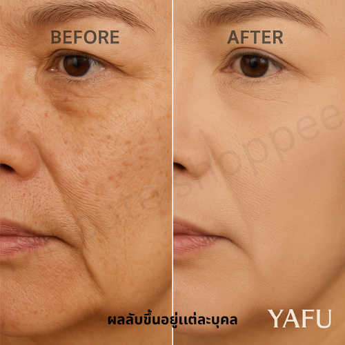 ยาฟู แป้งพัฟ yafu กันเหงื่อ YAFU ของแท้ มีเลขจดแจ้ง ตลับแดง แป้ง2ชั้น ผสมโสม ไวท์เทนนิ่ง ปกปิด 01-03 รูปที่ 3
