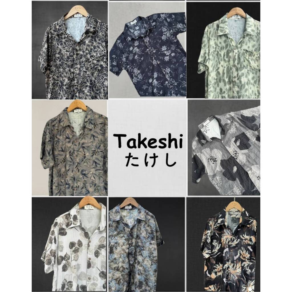 เสื้อเชิ้ตแขนสั้นฮาวาย Takeshi