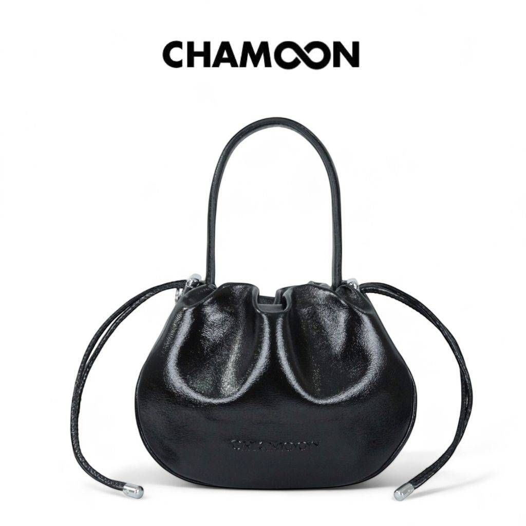 กระเป๋าชาลีนทรงฟักทอง กระเป๋าแฟชั่น CHAMOON Chani (ชานิ) CL25 กระเป๋าหนังถือ สะพายข้างทรงจีบ  กระเป๋าแฟชั่นถอดสายยาวได้