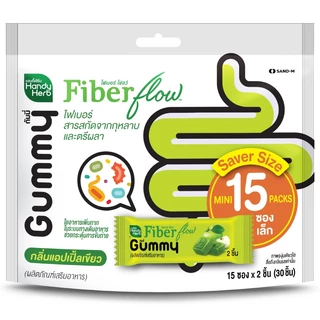 HANDY HERB แฮนดี้เฮิร์บไฟเบอร์โฟลว์ไฟเบอร์สารสกัดจากกุหลาบและตรีผลา 15ซอง 30ชิ้น [8856082006841]