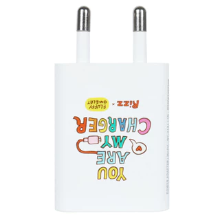 [Official] [ ชุดชาร์จ สาย Type-C ] Rizz Fluffy 2in1 Charger Set 25W ชุดชาร์จลิขสิทธิ์แท้ลาย Fluffy omelet รุ่น FO-WCC-01