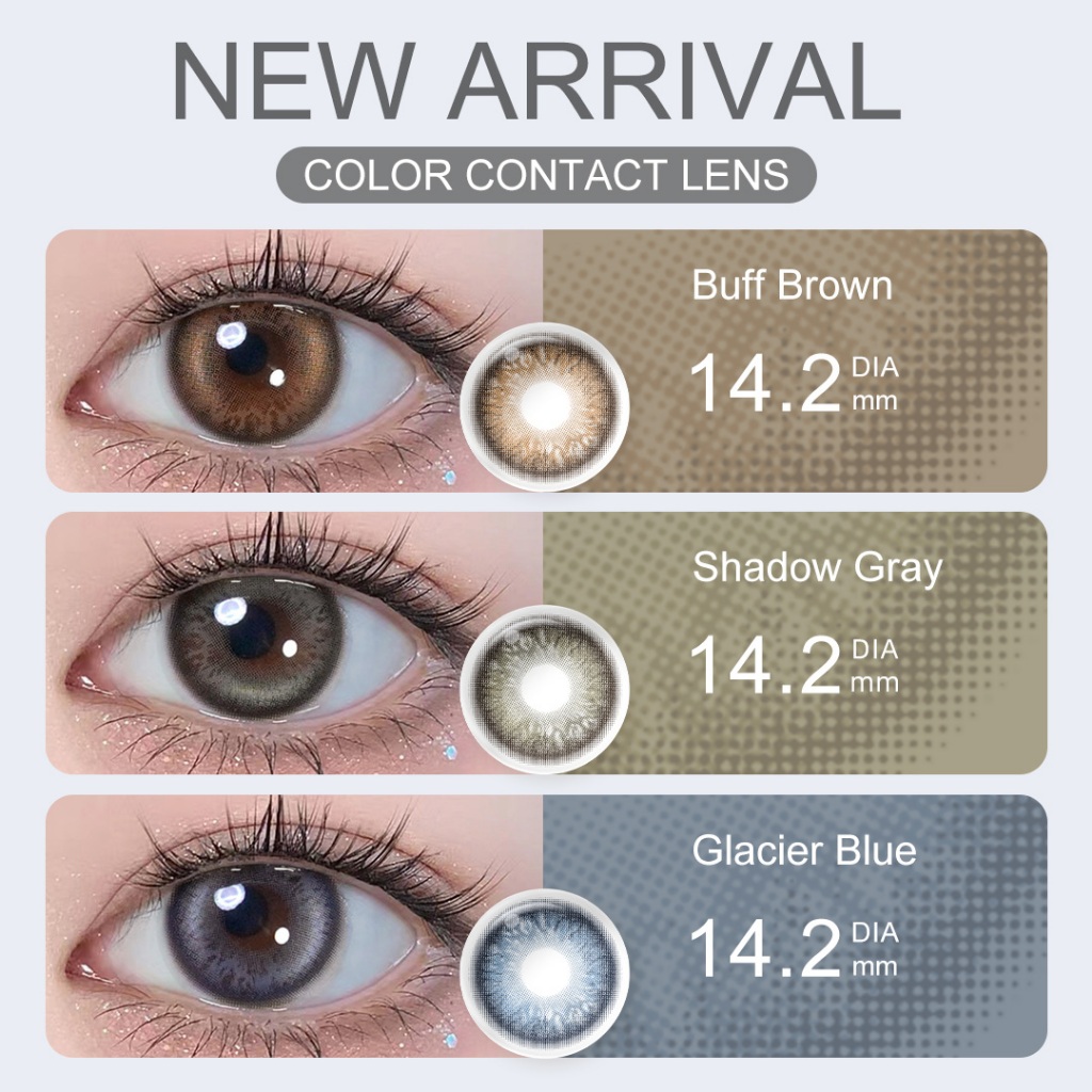 Realcon Color 38 Magister คอนแทคเลนส์ คอนแทคเลนส์สี Blush Girl Buff Brown / Shadow Gray คอนแทคเลนส์ช