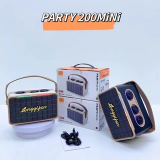 【ของแท้ 100%】PARTY200MINIลำโพงบลูทูธพกพา เหมาะสำหรับหลายสถานการณ์ เชื่อมต่อไร้สายสะดวกมาก เบสสุดยอด คุณภาพเสียงดี