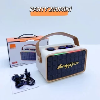 【ของแท้ 100%】PARTY200MINIลำโพงบลูทูธพกพา เหมาะสำหรับหลายสถานการณ์ เชื่อมต่อไร้สายสะดวกมาก เบสสุดยอด คุณภาพเสียงดี