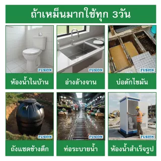 FUSION-L 1กิโลกรัม ผงย่อยสลายไขมัน จุลินทรีย์ป้องกันท่อตัน ลดกลิ่นเหม็นท่อ ลดการตักไขมัน ผงออร์แกนิค ORGANIC
