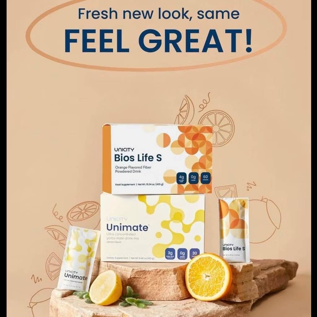 FEELGREAT SET  unimate lemon +Bios life S  UNICITY  แท้ 100%สินค้า thai or import