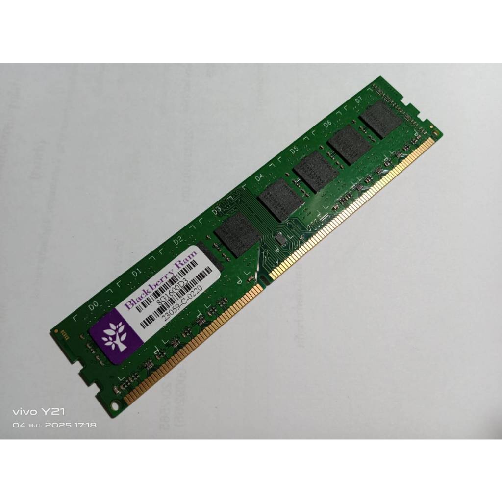 RAM Blackberry DDR3-Bus1600/ 8G  ชนิด 16 ชิป  สำหรับ PC