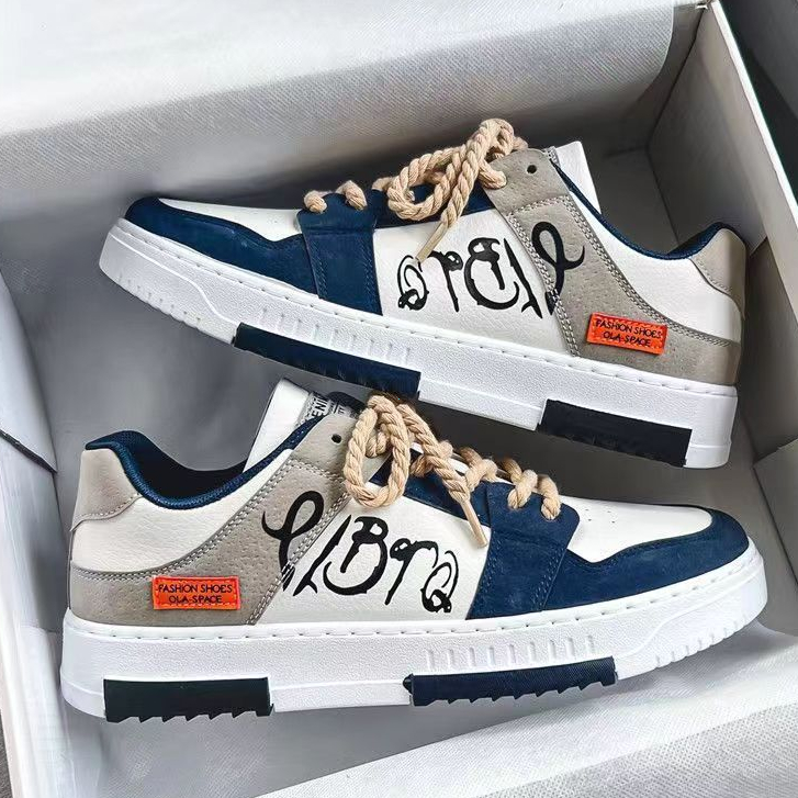 สินค้าใหม่เทรนด์🎊 รองเท้ากีฬาลำลองผู้ชาย น้ำหนักเบา สบาย ระบายอากาศ ทันสมัย รองเท้าผ้าใบ