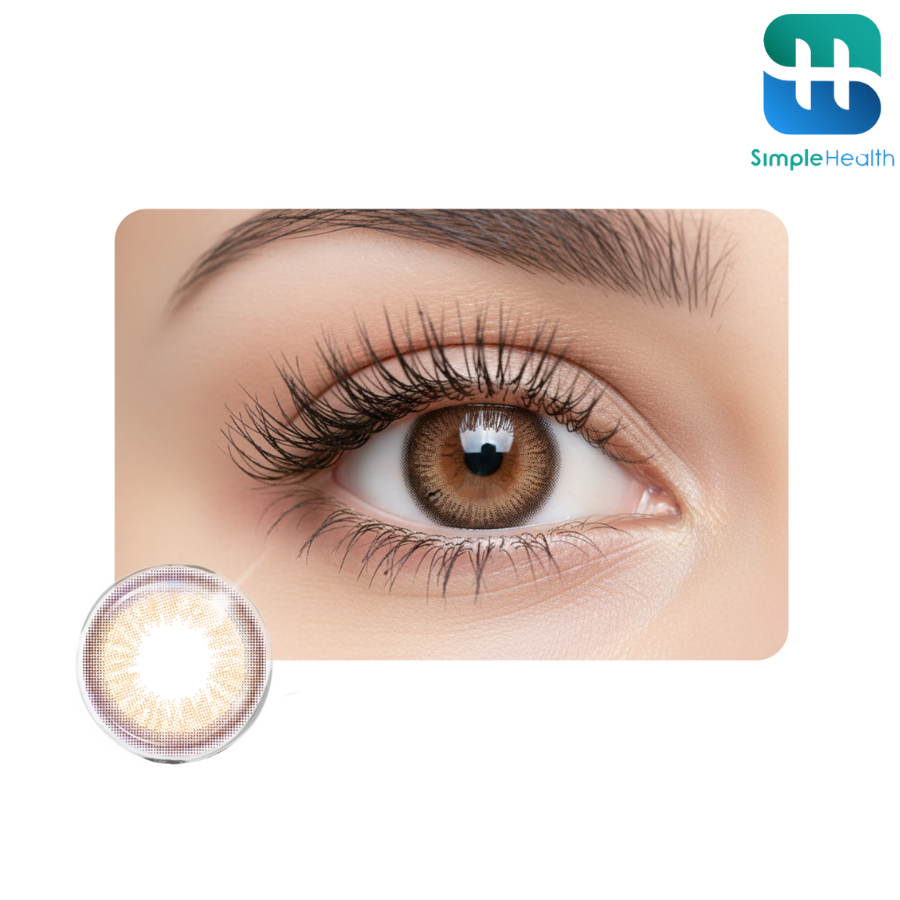 Simple health TH คอนแทคเลนส์แนวแฟชั่น คอนแทคสี Contact lens ใส่สบาย รายเดือน แถมตลับ 1 คู่