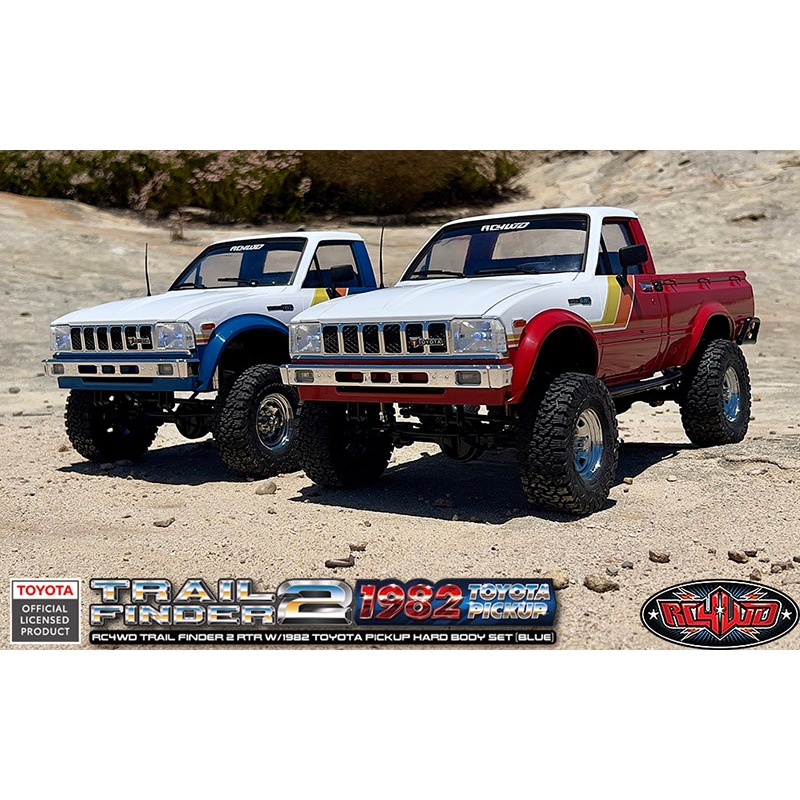 RC4WD Trail Finder 2 RTR w/1982 Toyota Pickup Hard Body Set (Blue) Z-RTR0069 (Red) Z-RTR0070 )