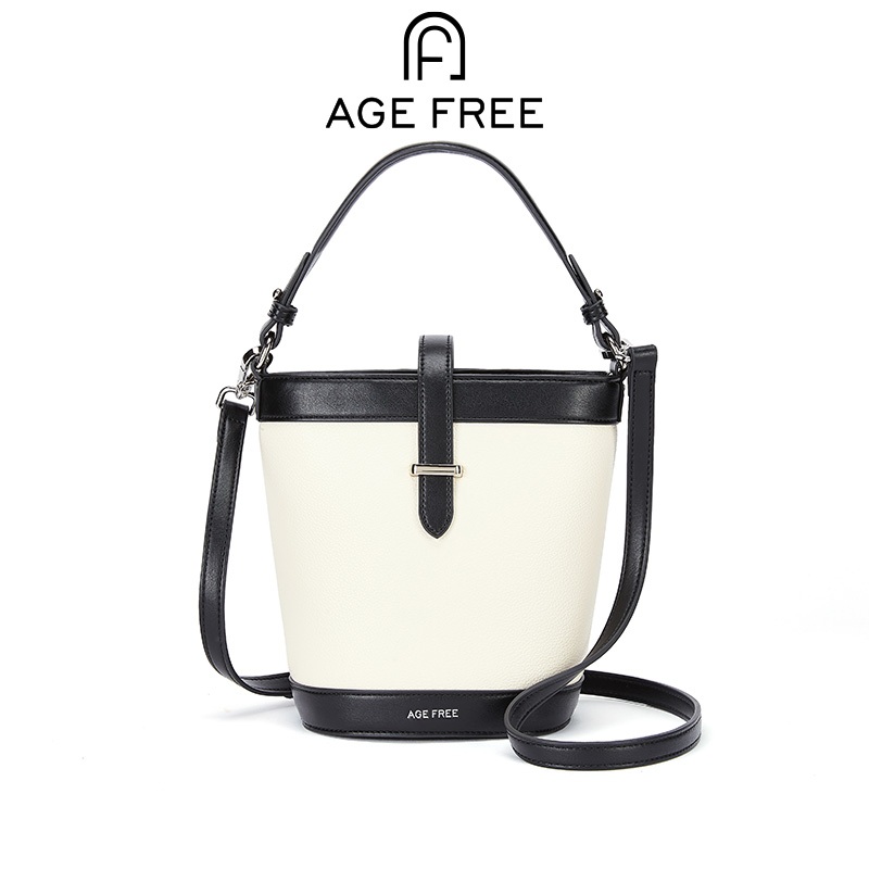 AGE FREE Lisa Bag กระเป๋าทรงถัง กระเป๋าใต้วงแขนของผู้หญิงที่หรูหราอเนกประสงค์ อเนกประสงค์