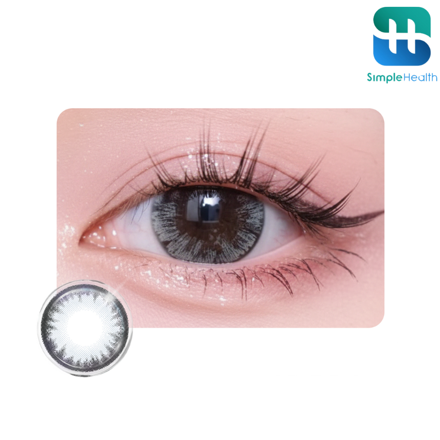 Simple health TH คอนแทคเลนส์สี แบบรายเดือน Contact lens ใส่สบาย รายเดือน แถมตลับ