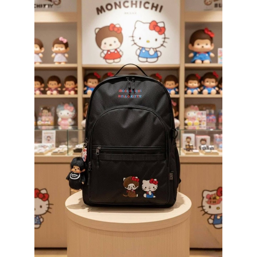 พร้อมส่ง 𝗠 𝗼𝗻𝗰𝗵𝗵𝗶𝗰𝗵𝗶 𝘅 𝗛𝗲𝗹𝗹𝗼 𝗞𝗶𝘁𝘁𝘆 𝗕𝗮𝗰𝗸𝗽𝗮𝗰𝗸 𝗕𝗮𝗴 #ลิขสิทธิ์แท้