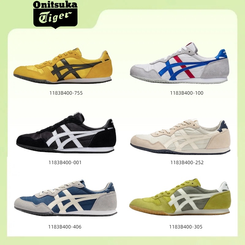 🔥ของแท้ 100% 💥Onitsuka Tiger Serrano รองเท้าส้นต่ำ แคชชวล เอนกประสงค์ ทนทาน
