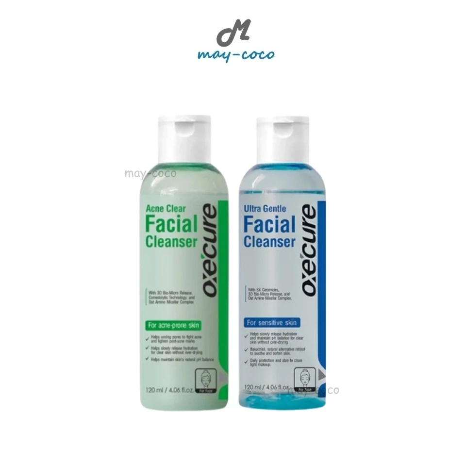 ถูก/แท้/มีไลฟ์ เจลล้างหน้า Oxe'cure Facial Cleanser อ๊อกซีเคียว oxecure คลีนเซอร์ ทำความสะอาดหน้า คุมมัน ลดสิว หน้าใส